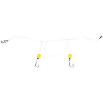 Sea-Striker-Pompano-Rig-#2-Drop-With-2-2/0-Circle-Hooks-Yellow-Floats SPPR20