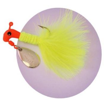 Blakemore-Road-Runner-1/16Oz-Marabou-Red/Chartreuse-Pack-of-12 B1002-020