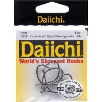 Daiichi-Bait-Hook-Black-Nickel-Circle-Wide-Pack-of-6 TD82Z-2/0