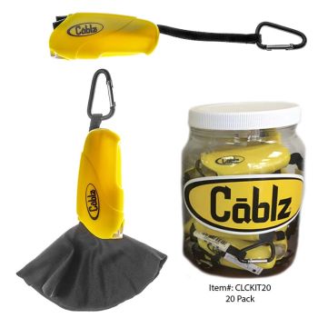 CABLZ LENZ CLEANING KIT POP 20 KITS & DISPLAY CLCKIT20