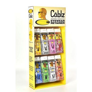 Cablz Silicone Sidekick Display 96 Piece / 12Ea Of All 8 Colors Of Silicone