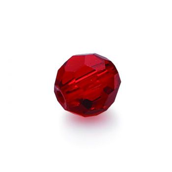 Eagle Claw Lazer Glass Bead Faceted 8Mm Red