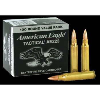Federal American Eagle Ammo 223Rem 55Gr Fmj-Bt 100 Per Box