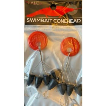 Halo Swimbait Conehead Carded 50Per Cardorder 50