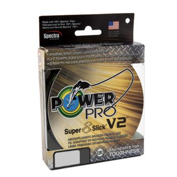 Power Pro Super Slick V2 30# (8# Dia) 1500Yds Moss Grn