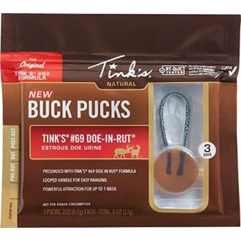 Tinks Game Scent Buck Pucks #69 Scent Hangers 3 Per Pack