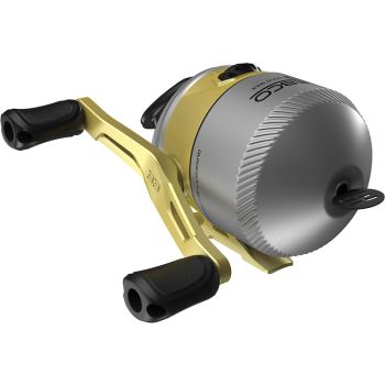Zebco 33 Max Gold Spincast Reel 3Bb Size 100/20 Brushed Stainless Steel Covers - Box