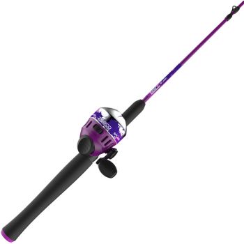 Zebco Splash Purple Combo Spincast 6Ft Ml 2Pc Rod