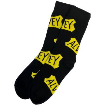 Alvey Large  Logo Socks Yellow