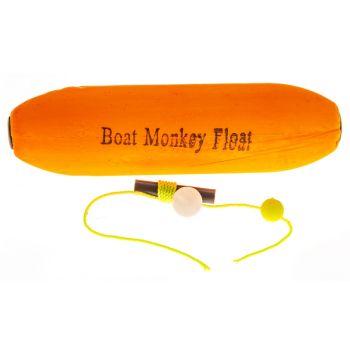 Boat Monkey Slip Float 3 1/4In Org Cigar W/Stp/Bd 6Pk