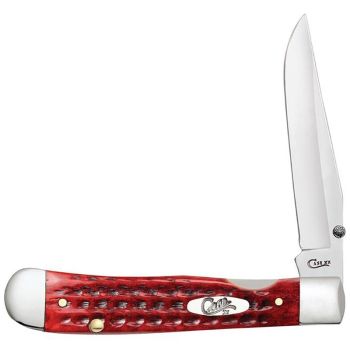 CASE POCKET KNIFE OLD RED BONE TRAPPER LOCK C10306