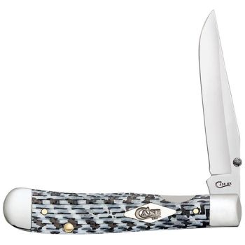 CASE POCKET KNIFE WHITE/BLACK TRAPPER LOCK C38921