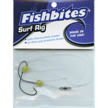 Fisbites Surf Rig Pompano Rig With Khale Hook And Bead