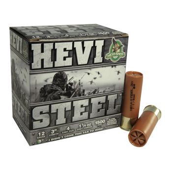 Hevi-Shot Hevi-Steel Loads 12Ga #4 3In 25Bx