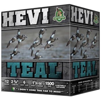 Hevi-Shot Hevi-Teal Loads 20Ga #6 3In 25Bx