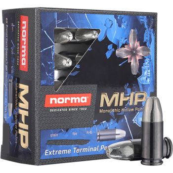 Norma Pistol Ammo Home Defense 10Mm Auto 155Gr Mhp 20Bx