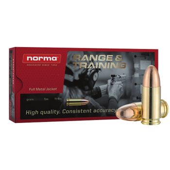 Norma Pistol Ammo Range 38 Spl 158Gr Fmj 50Bx