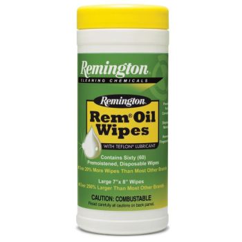Remington Rem Oil Wipes 7In X 8In 60 Count Canis