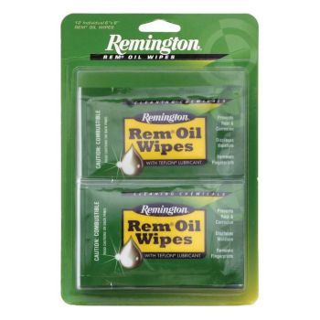 Remington Rem Oil Wipes 6In X 8In 12 Count