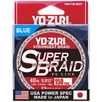 Yozuri Superbraid Line 300Yd 10Lb Blue