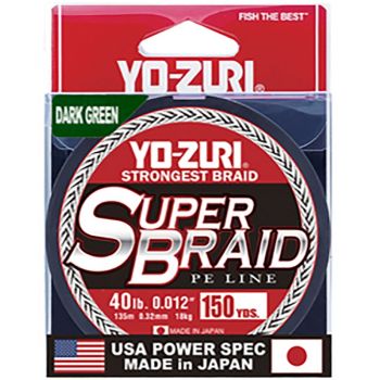 Yozuri Superbraid Line 150Yd 10Lb Dark Green