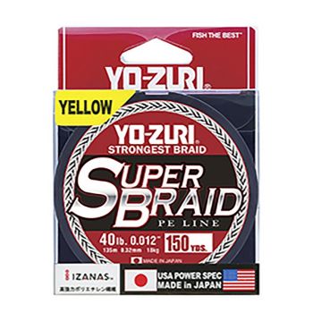Yozuri Superbraid Line 150Yd 10Lb Yellow
